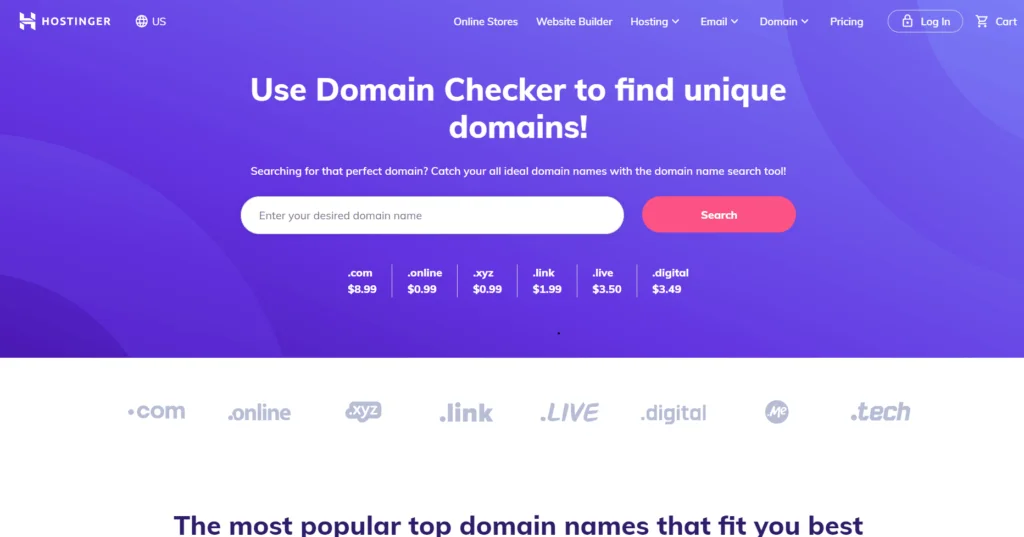 Hostinger-Domain-Checker