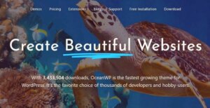 oceanwp Wordpress tema Bloggbild