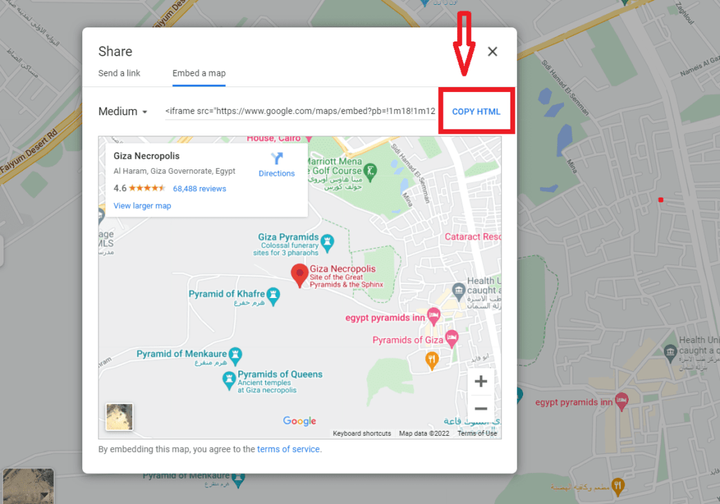 Tema Divi - Botão de compartilhamento do Google Maps