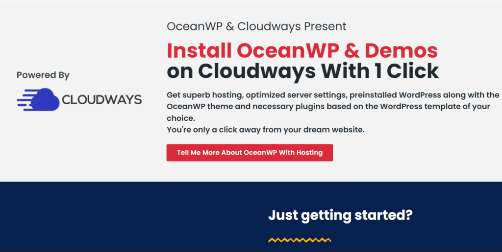 OceanWP Cloudways