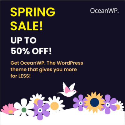 OceanWP-thema: ontvang 50% korting op het “Ocean Core”-uitbreidingspakket!