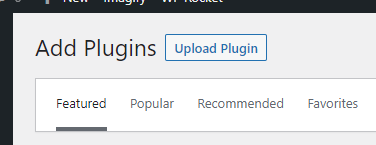 installazione del plugin WP Rocket