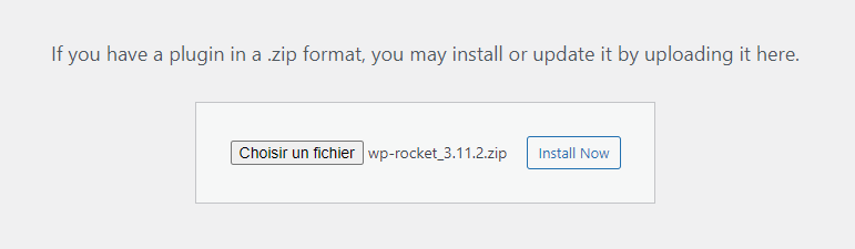 instalasi plugin WP Rocket