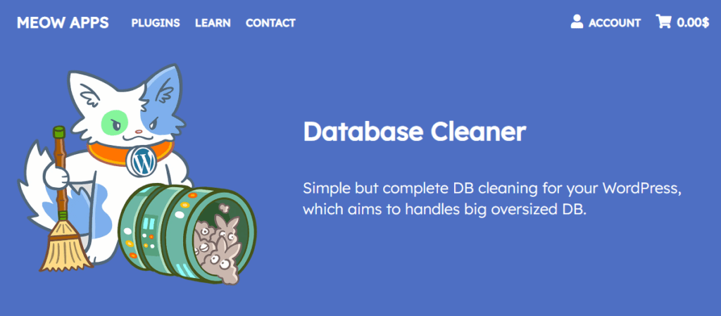 Meow Database Cleaner - WordPress Plugin