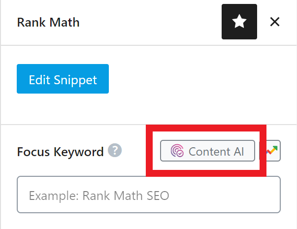 Rank Math Plugin - Content AI 